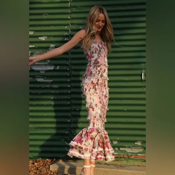 V. Chapman Geranium Dress in Garden Rose - Picture 4 of 14